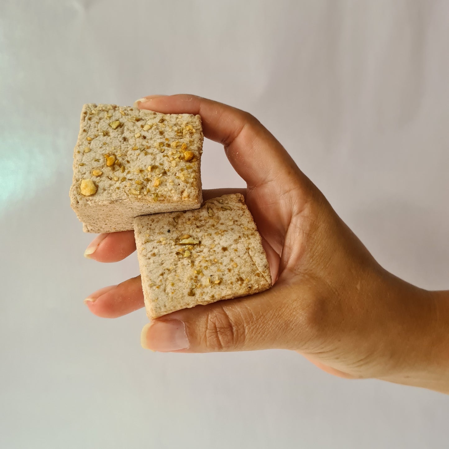 Kaneel marshamllow met appelstukjes bovenop